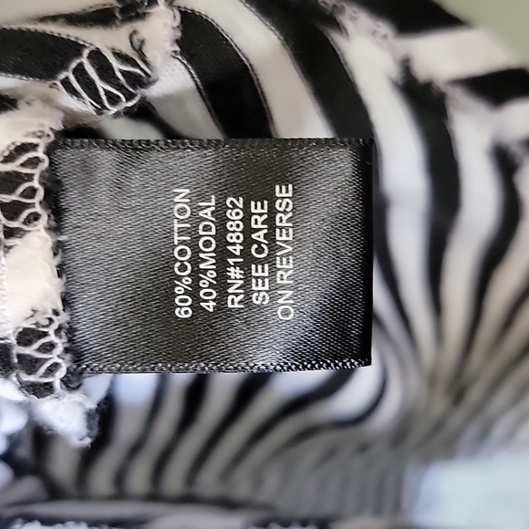 Torrid Academia Preppy Indie Grunge striped black and white heritage slub top 0X - Picture 6 of 8